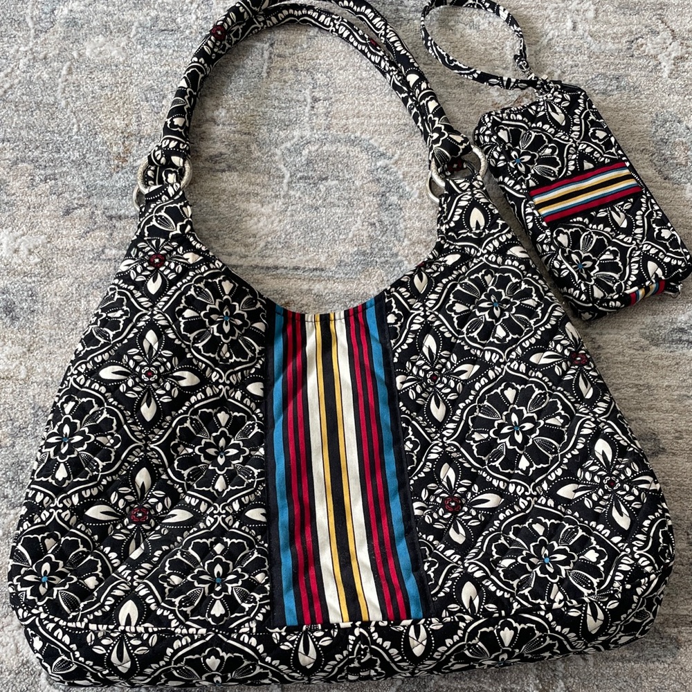 Bag & Wallet Vera Bradley Barcelona Hobo Bag and Wristlet Wallet retired pattern